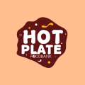 logo hot plate peach